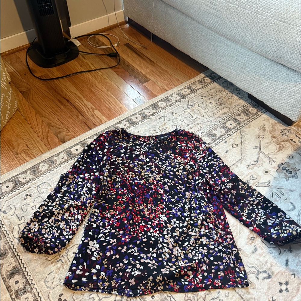 Floral Print Women's Top - Multicolor